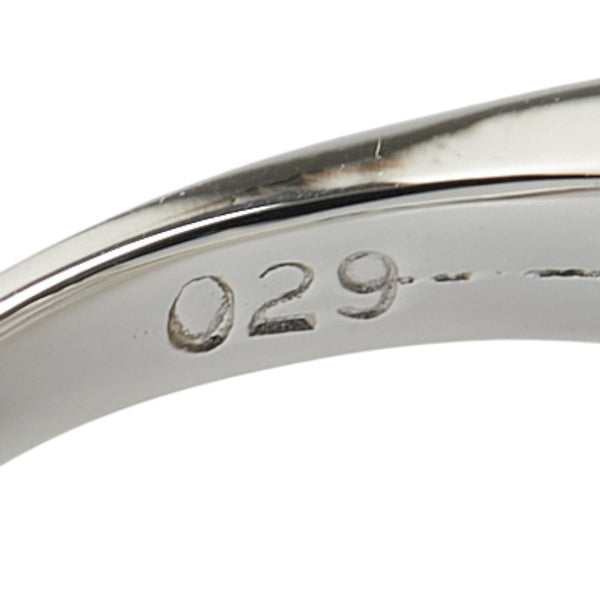 Pt900 プラチナ ダイヤ0.13ct ダイヤ0.29ct リング 指輪 レディース 9号 【中古】