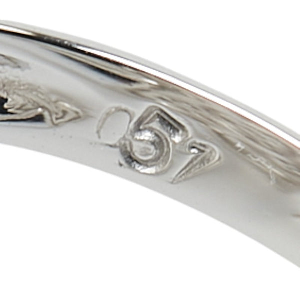 Pt900 プラチナ ダイヤ0.51ct 花 フラワー モチーフ リング 指輪 レディース 13号 【中古】