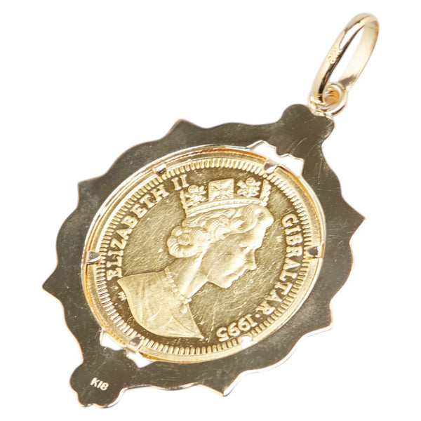K24YG イエローゴールド K18YG イエローゴールド エリザベス2世 ピーターラビット金貨 1/5OZ ペンダントトップ レディース 【中古】