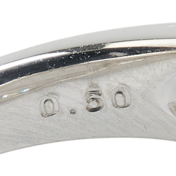 Pt900 プラチナ ダイヤ0.50ct リング 指輪 レディース 12.5号 【中古】