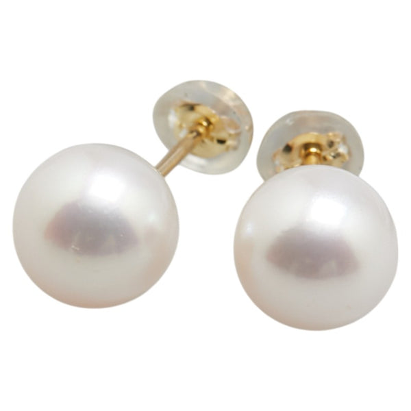 K18YG イエローゴールド アコヤパール8～8.1mm ピアス レディース 【中古】