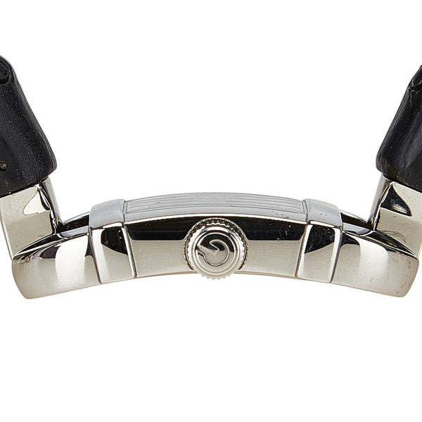 グッチ バンブー 腕時計 6800L クオーツ ブラック文字盤 ステンレススチール レディース GUCCI 【中古】