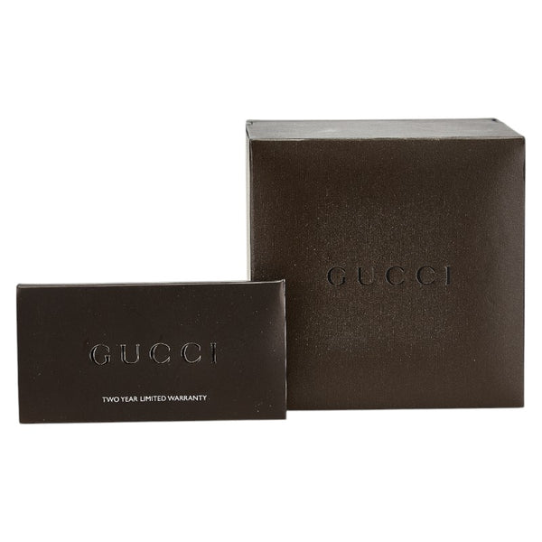 グッチ バンブー 腕時計 6800L クオーツ ブラック文字盤 ステンレススチール レディース GUCCI 【中古】