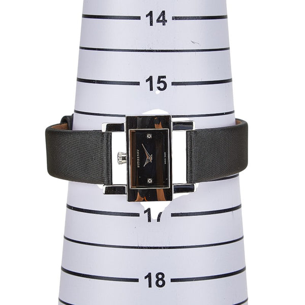 バーバリー 腕時計 BU4204 クオーツ ブラック文字盤 ナイロン レザー レディース BURBERRY 【中古】