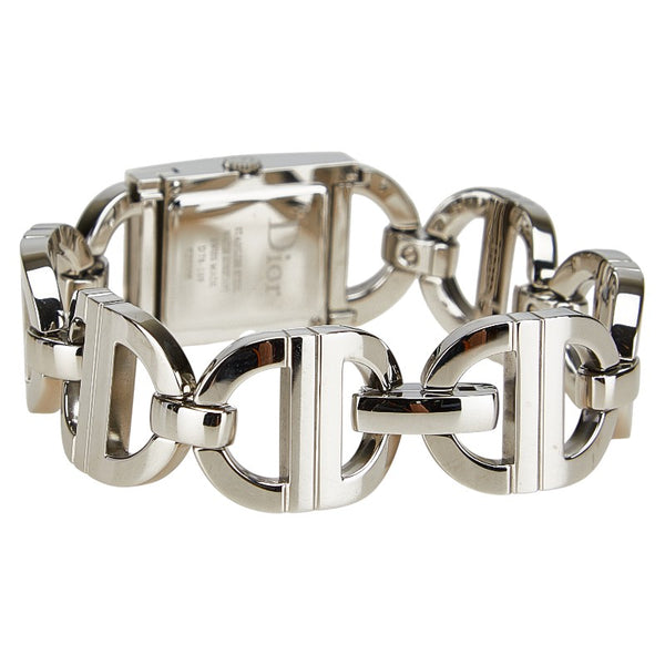 ディオール マリス 腕時計 D78-109 クオーツ ホワイト文字盤 ステンレススチール レディース Dior 【中古】