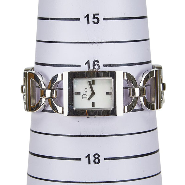 ディオール マリス 腕時計 D78-109 クオーツ ホワイト文字盤 ステンレススチール レディース Dior 【中古】