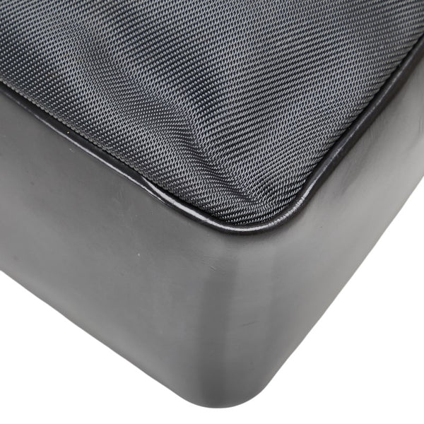 グッチ バンブー ハンドバッグ 000 1014 0575 グレー ブラック ナイロン レザー レディース GUCCI 【中古】