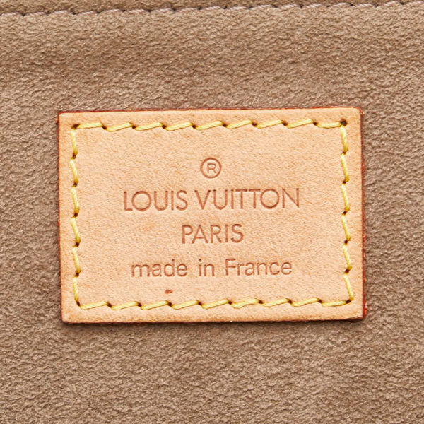 ルイ ヴィトン ポーチ 小物入れ グレー スウェード レディース LOUIS VUITTON 【中古】