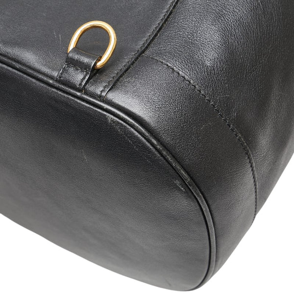 グッチ バンブー ショルダーバッグ ボディバッグ 003 2113 0037 ブラック レザー レディース GUCCI 【中古】