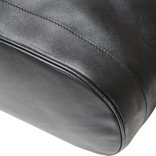 グッチ バンブー ショルダーバッグ ボディバッグ 003 2113 0037 ブラック レザー レディース GUCCI 【中古】