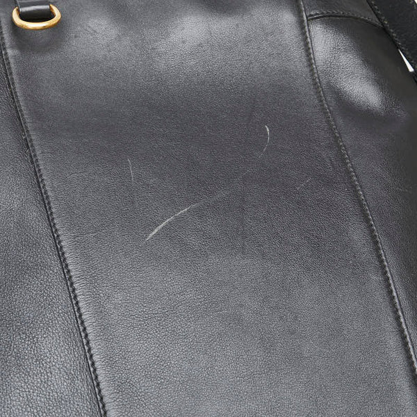 グッチ バンブー ショルダーバッグ ボディバッグ 003 2113 0037 ブラック レザー レディース GUCCI 【中古】