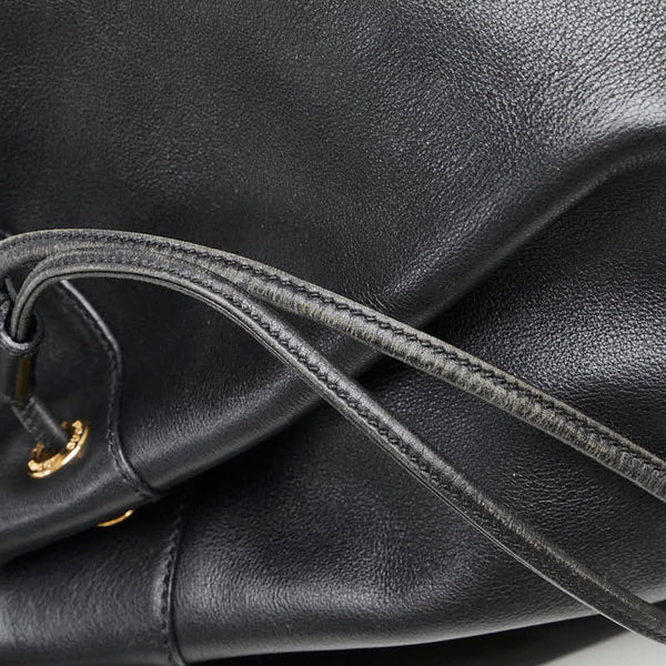 グッチ バンブー ショルダーバッグ ボディバッグ 003 2113 0037 ブラック レザー レディース GUCCI 【中古】