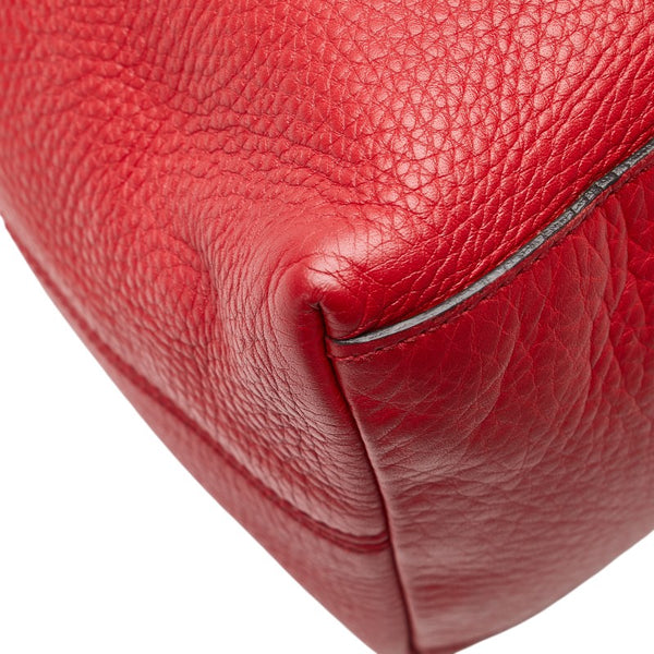 グッチ ソーホー インターロッキングG チェーン トートバッグ ショルダーバッグ 303982 レッド レザー レディース GUCCI 【中古】