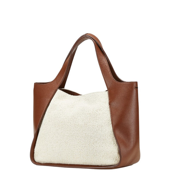 ステラマッカートニー ハンドバッグ ショルダーバッグ 2WAY 513860 ブラウン アイボリー パイル フェイクレザー レディース Stella McCartney 【中古】