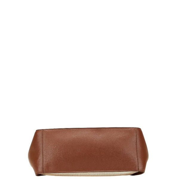 ステラマッカートニー ハンドバッグ ショルダーバッグ 2WAY 513860 ブラウン アイボリー パイル フェイクレザー レディース Stella McCartney 【中古】