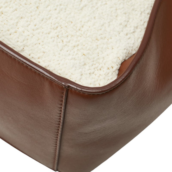 ステラマッカートニー ハンドバッグ ショルダーバッグ 2WAY 513860 ブラウン アイボリー パイル フェイクレザー レディース Stella McCartney 【中古】