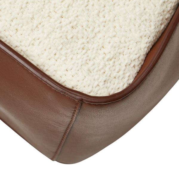 ステラマッカートニー ハンドバッグ ショルダーバッグ 2WAY 513860 ブラウン アイボリー パイル フェイクレザー レディース Stella McCartney 【中古】