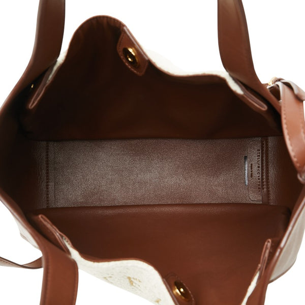 ステラマッカートニー ハンドバッグ ショルダーバッグ 2WAY 513860 ブラウン アイボリー パイル フェイクレザー レディース Stella McCartney 【中古】