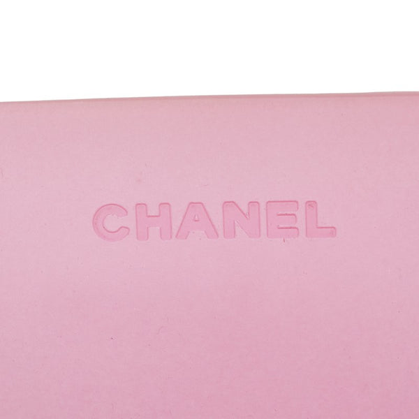 シャネル ロゴ ハンドバッグ ピンク ラバー レディース CHANEL 【中古】