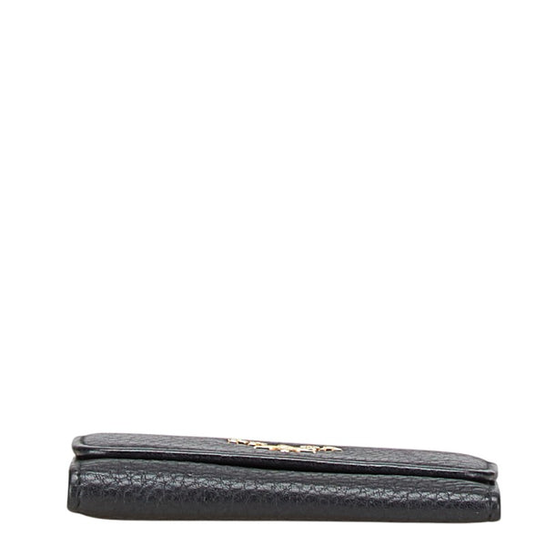 プラダ 6連 キーケース 1PG222 ブラック レザー レディース PRADA 【中古】