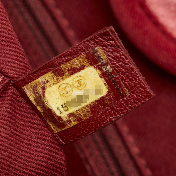 シャネル ドーヴィルPM トートバッグ ショルダーバッグ ピンク キャンバス レザー レディース CHANEL 【中古】