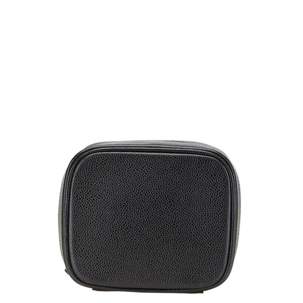 シャネル ココマーク バニティバッグ ブラック キャビアスキン レディース CHANEL 【中古】
