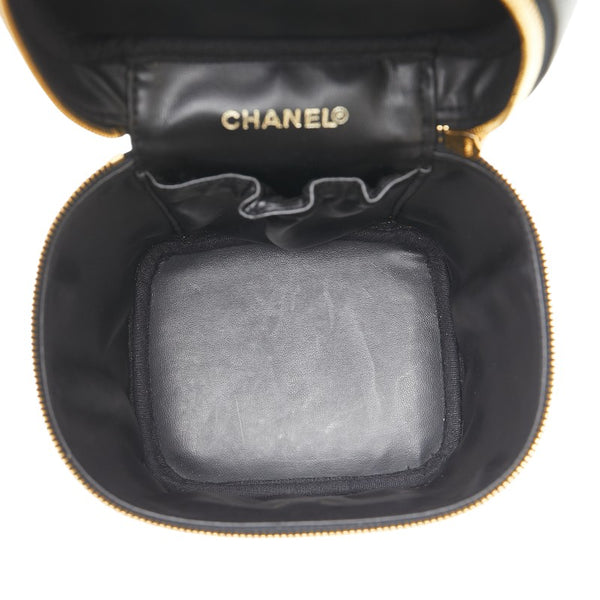 シャネル ココマーク バニティバッグ ブラック キャビアスキン レディース CHANEL 【中古】