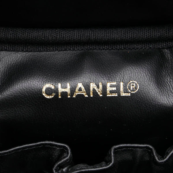 シャネル ココマーク バニティバッグ ブラック キャビアスキン レディース CHANEL 【中古】