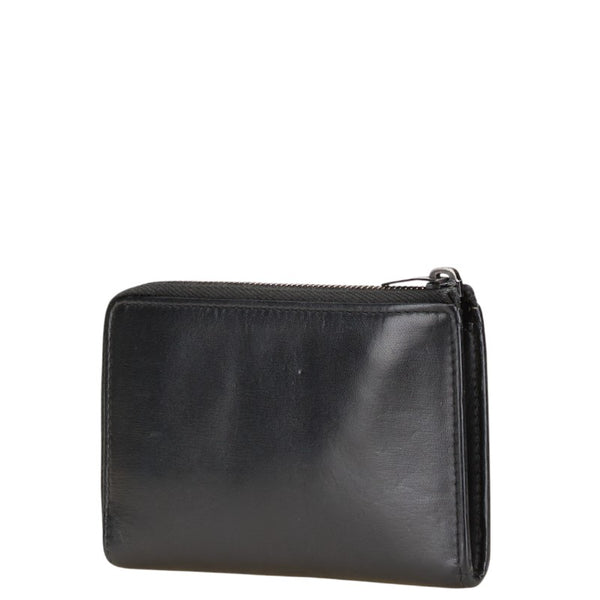 サンローラン コインケース パスケース フラグメントケース ブラック レザー レディース SAINT LAURENT 【中古】
