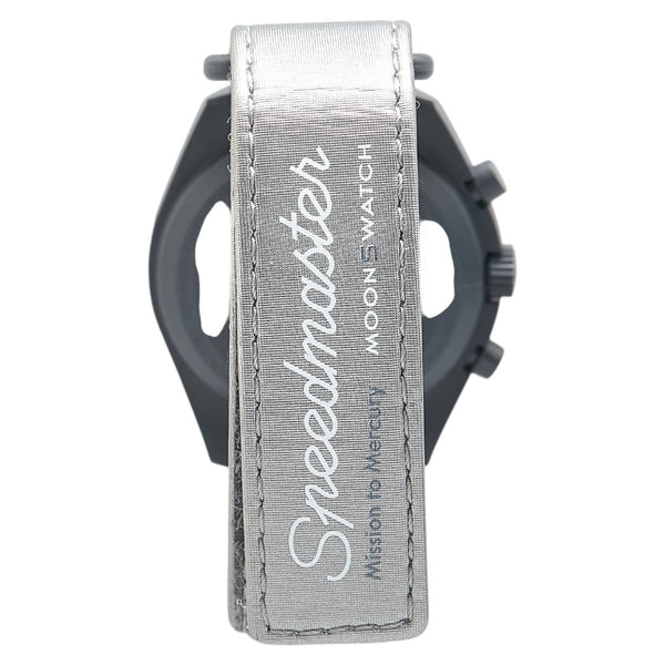 オメガ ×スウォッチ ムーンスウォッチ MISSION TO MERCURY 腕時計 SO33A100 クオーツ グレー文字盤 セラミック ナイロン メンズ OMEGA 【中古】