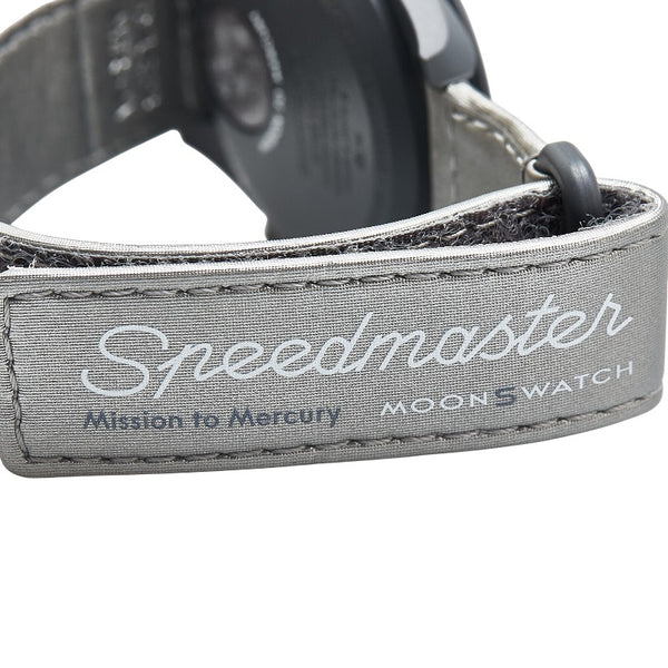 オメガ ×スウォッチ ムーンスウォッチ MISSION TO MERCURY 腕時計 SO33A100 クオーツ グレー文字盤 セラミック ナイロン メンズ OMEGA 【中古】