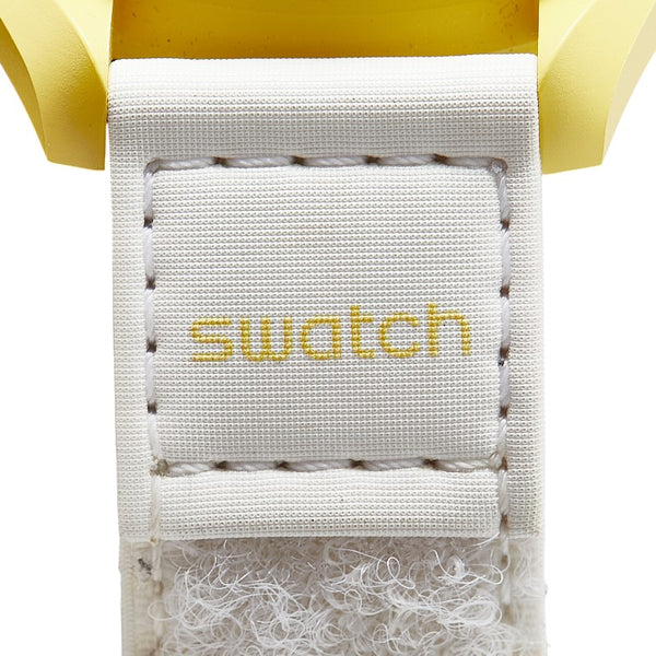 オメガ ×スウォッチ ムーンスウォッチ MISSION TO THE SUN 腕時計 SO33J100 クオーツ イエロー文字盤 セラミック ナイロン メンズ OMEGA 【中古】