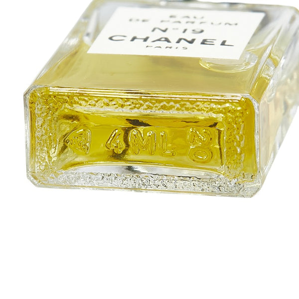 シャネル No19 香水 オードパルファム ネックレス ゴールド ブラック メッキ レザー レディース CHANEL 【中古】
