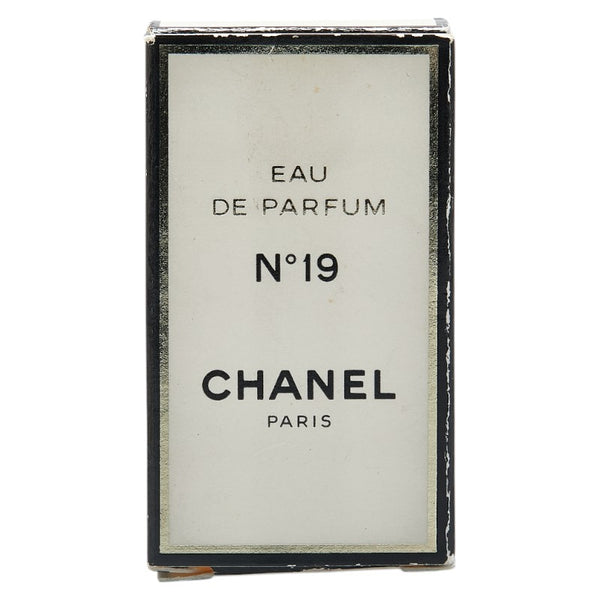シャネル No19 香水 オードパルファム ネックレス ゴールド ブラック メッキ レザー レディース CHANEL 【中古】
