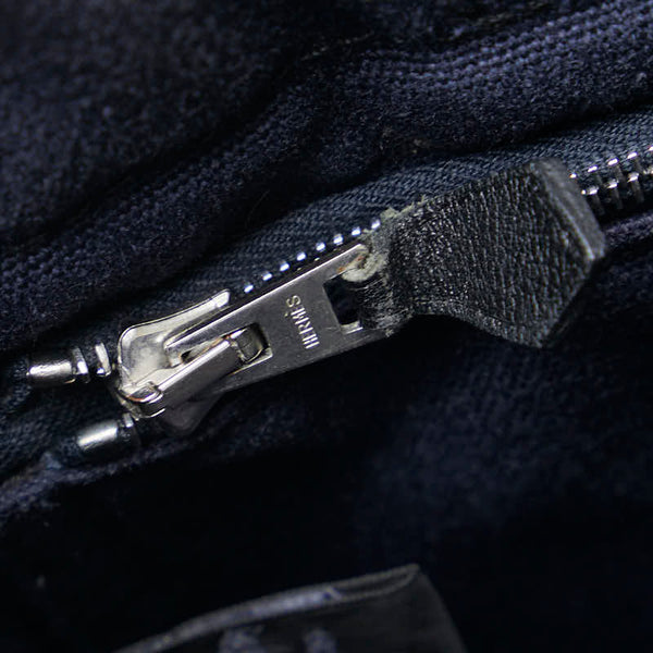 エルメス フールトゥPM ハンドバッグ ブラック ネイビー キャンバス レディース HERMES 【中古】