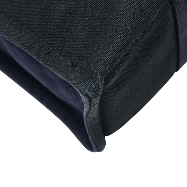 エルメス フールトゥPM ハンドバッグ ブラック ネイビー キャンバス レディース HERMES 【中古】