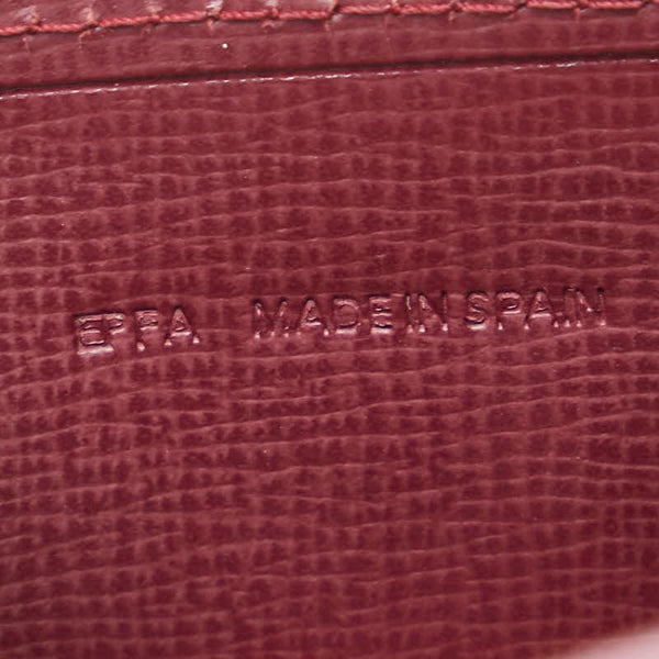 カルティエ マストライン コインケース ワインレッド ボルドー レザー レディース CARTIER 【中古】