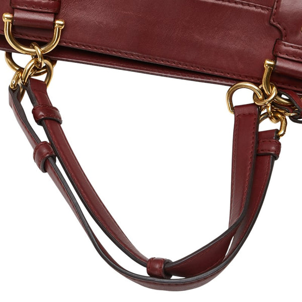 グッチ トートバッグ 269926 ボルドー ワインレッド レザー レディース GUCCI 【中古】