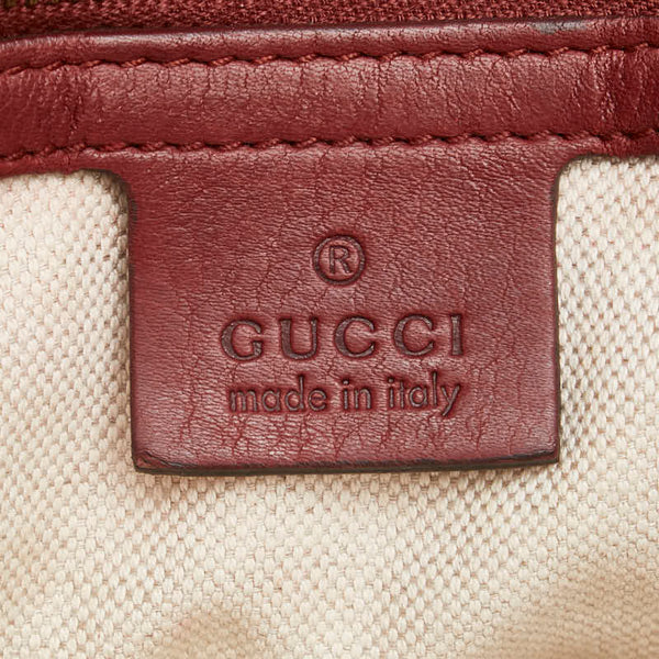 グッチ トートバッグ 269926 ボルドー ワインレッド レザー レディース GUCCI 【中古】