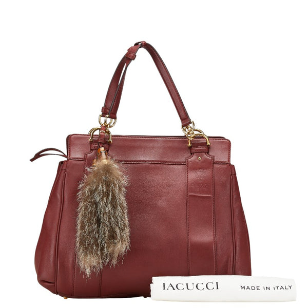 グッチ トートバッグ 269926 ボルドー ワインレッド レザー レディース GUCCI 【中古】