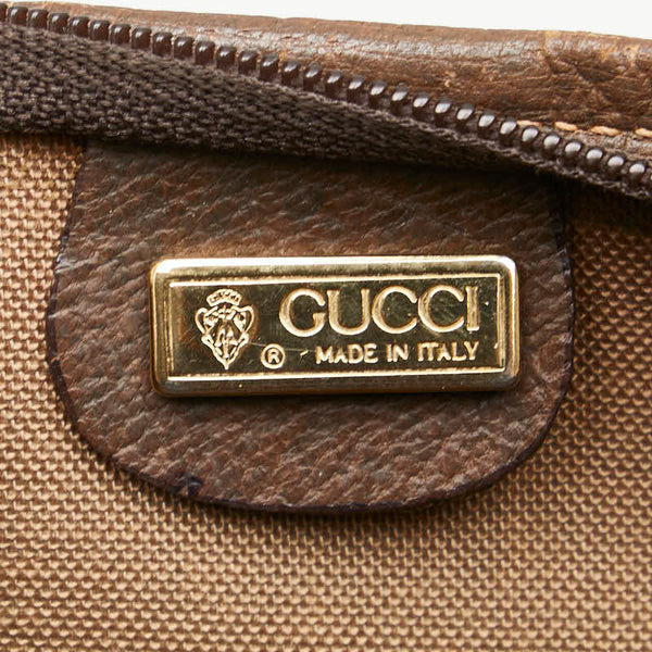 グッチ オールドグッチ GGスプリーム ハンドバッグ トートバッグ 002 39 6130 ベージュ ブラウン PVC レザー レディース GUCCI 【中古】