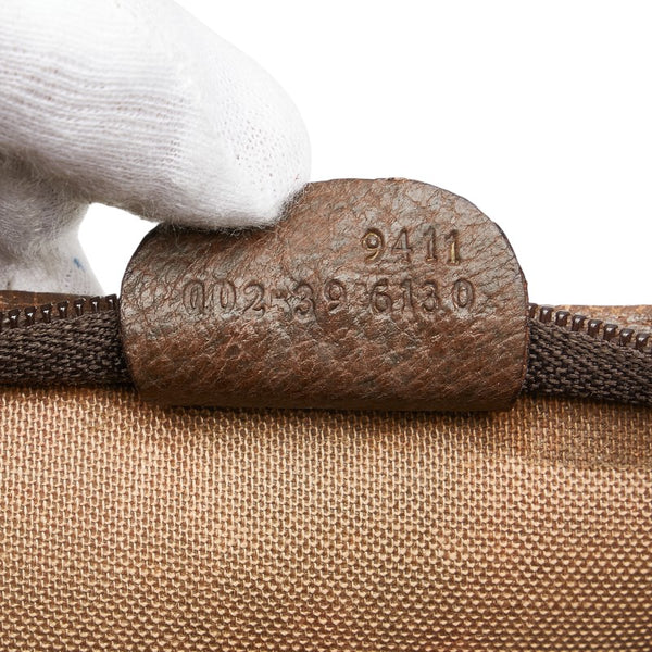 グッチ オールドグッチ GGスプリーム ハンドバッグ トートバッグ 002 39 6130 ベージュ ブラウン PVC レザー レディース GUCCI 【中古】