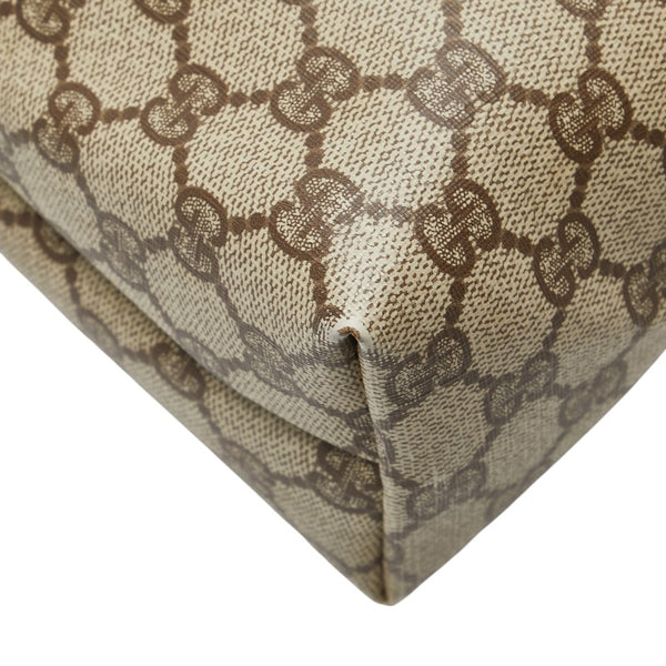 グッチ オールドグッチ GGスプリーム ハンドバッグ トートバッグ 002 39 6130 ベージュ ブラウン PVC レザー レディース GUCCI 【中古】