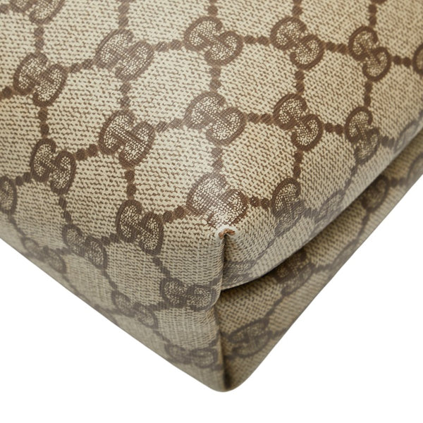 グッチ オールドグッチ GGスプリーム ハンドバッグ トートバッグ 002 39 6130 ベージュ ブラウン PVC レザー レディース GUCCI 【中古】