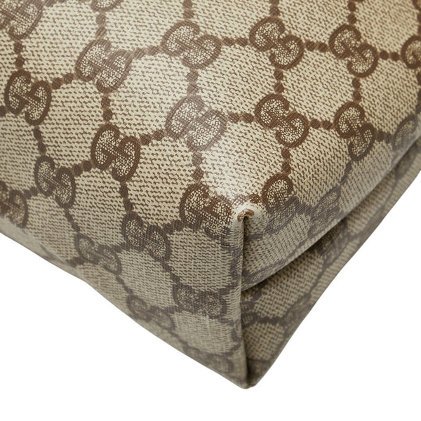 グッチ オールドグッチ GGスプリーム ハンドバッグ トートバッグ 002 39 6130 ベージュ ブラウン PVC レザー レディース GUCCI 【中古】