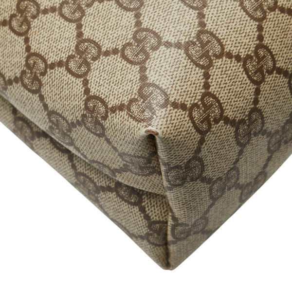 グッチ オールドグッチ GGスプリーム ハンドバッグ トートバッグ 002 39 6130 ベージュ ブラウン PVC レザー レディース GUCCI 【中古】