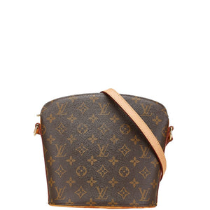 ルイ ヴィトン モノグラム ドルーオ 斜め掛け ショルダーバッグ M51290 ブラウン PVC レザー レディース LOUIS VUITTON 【中古】