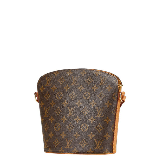 ルイ ヴィトン モノグラム ドルーオ 斜め掛け ショルダーバッグ M51290 ブラウン PVC レザー レディース LOUIS VUITTON 【中古】
