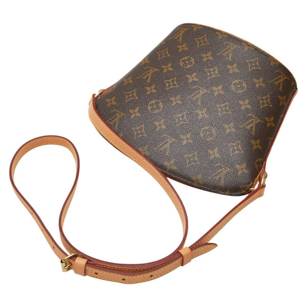 ルイ ヴィトン モノグラム ドルーオ 斜め掛け ショルダーバッグ M51290 ブラウン PVC レザー レディース LOUIS VUITTON 【中古】