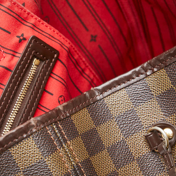 ルイ ヴィトン ダミエ ネヴァーフルMM ハンドバッグ トートバッグ N40599 ブラウン PVC レザー レディース LOUIS VUITTON 【中古】